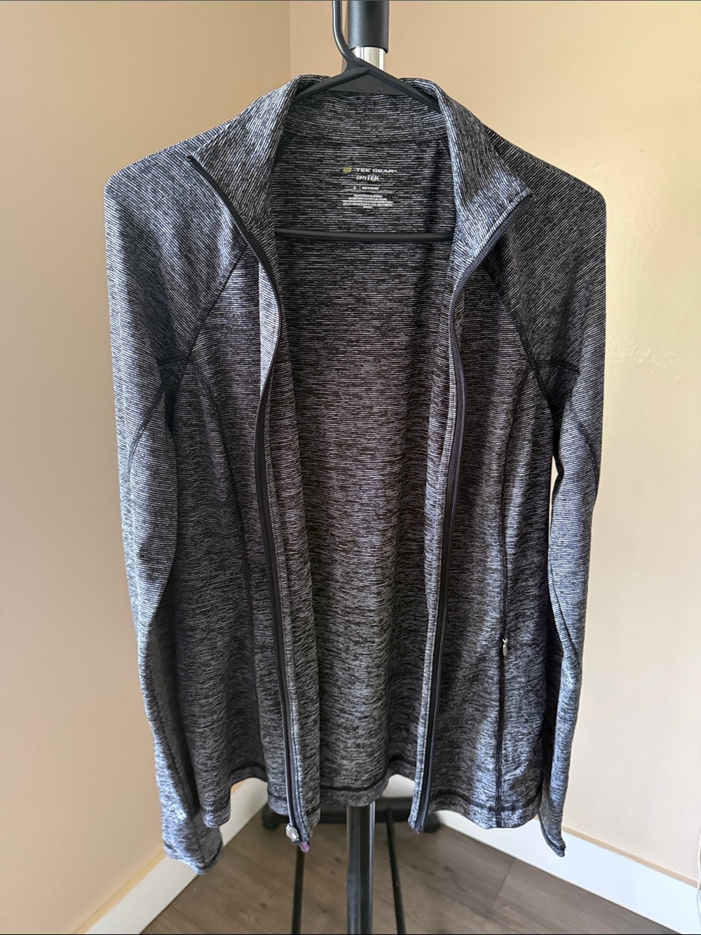 tek gear Black and White Heathered Drytek Shirt